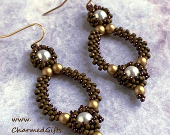 Elizabeth Earrings - Brown