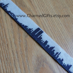 New York Skyline Peyote Manschette Armband