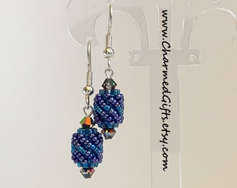 Teaberry Earrings - Blue