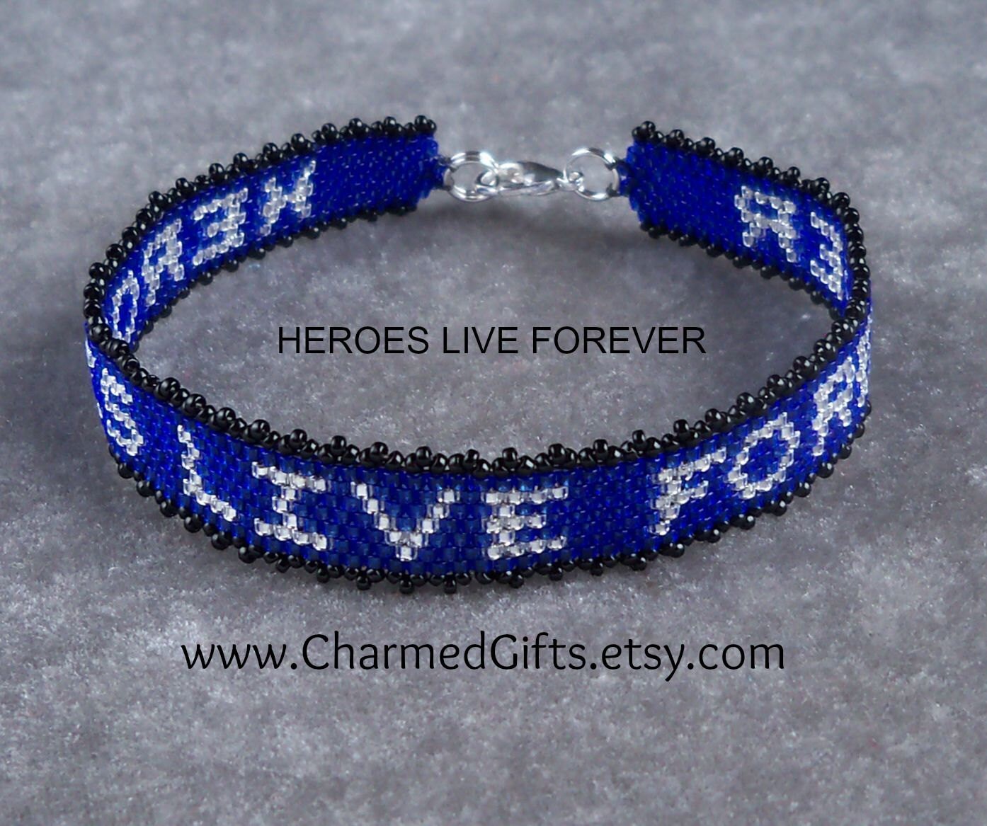 Heroes Live Forever Bracelet Custom Bracelet Etsy Canada