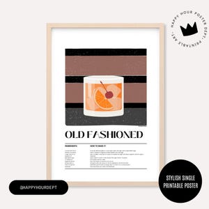 Popularne teraz: Koktajl w starym stylu | Sztuka do druku | Sztuka ścienna w stylu retro z połowy XX wieku | Minimalistyczna kuchnia | Plakat geometryczny | Cyfrowy