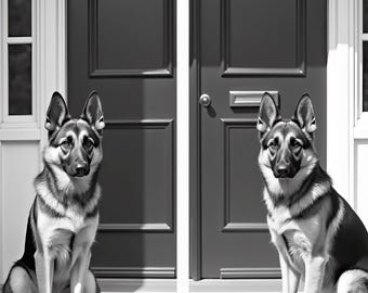 Vintage German Shepherd Dog Print, 1920s Retro Photo (Digital Download)
