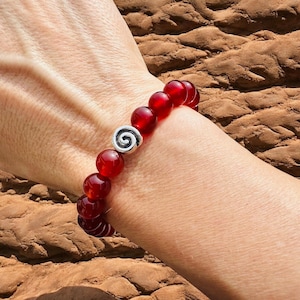 Men's carnelian bracelet