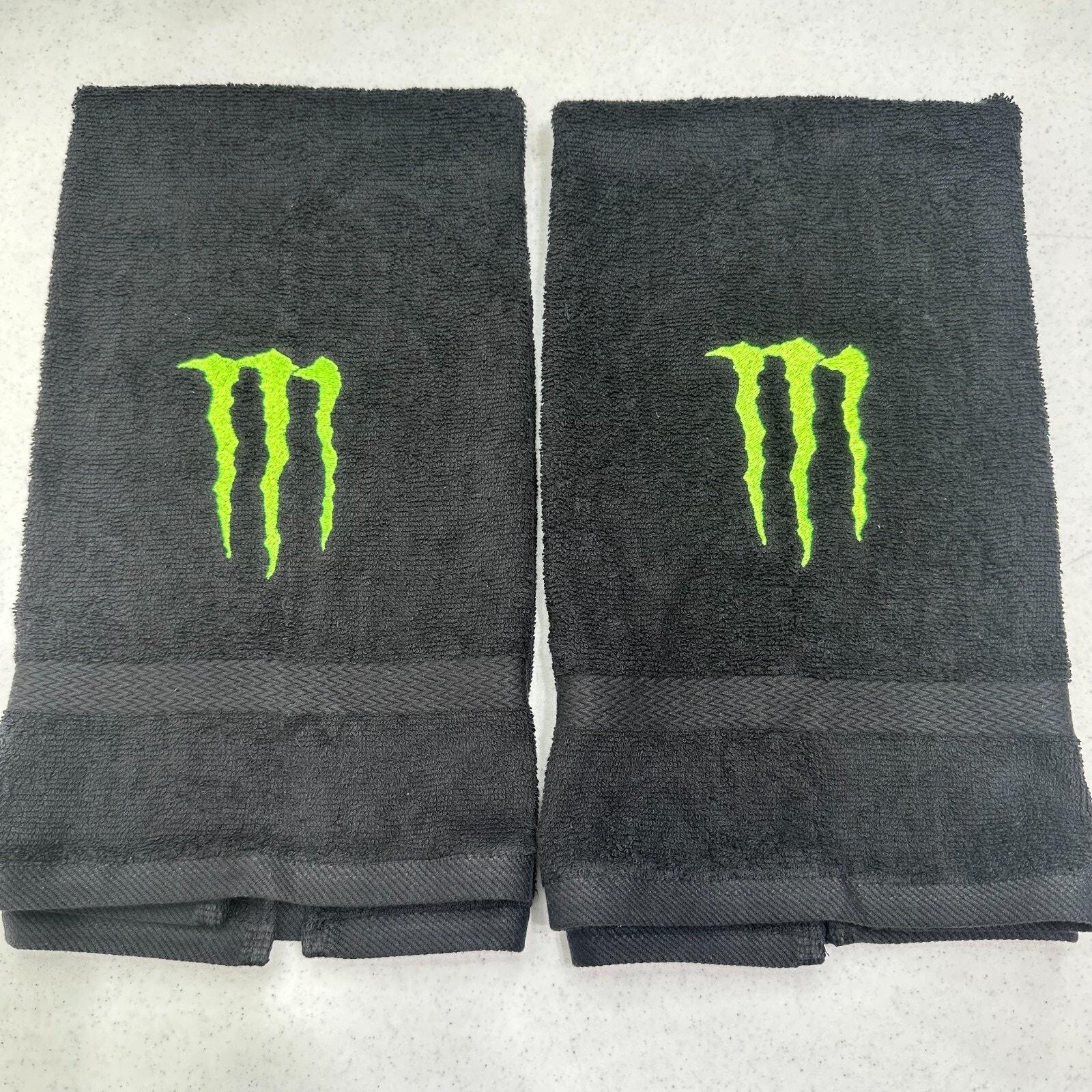 Monster Energy Towels Embroidered Hand Towel Set Bathroom Home Decor