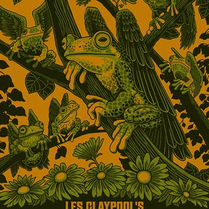Les Claypool&#39;s Fearless Flying Frog Brigitte | 7.3.23 St.Paul, MN | Gigposter im Format 18x24