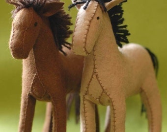 Felt Horse Pattern PDF - Instant Download