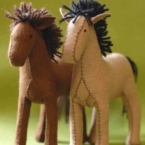 Felt Horse Pattern PDF - Instant Download