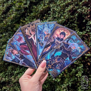 FFXIV Raised Gold Tarot Art Cards