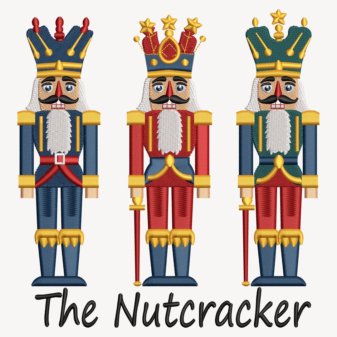 The Nutcracker Embroidery Designs, Preppy Christmas Embroidery Design ...
