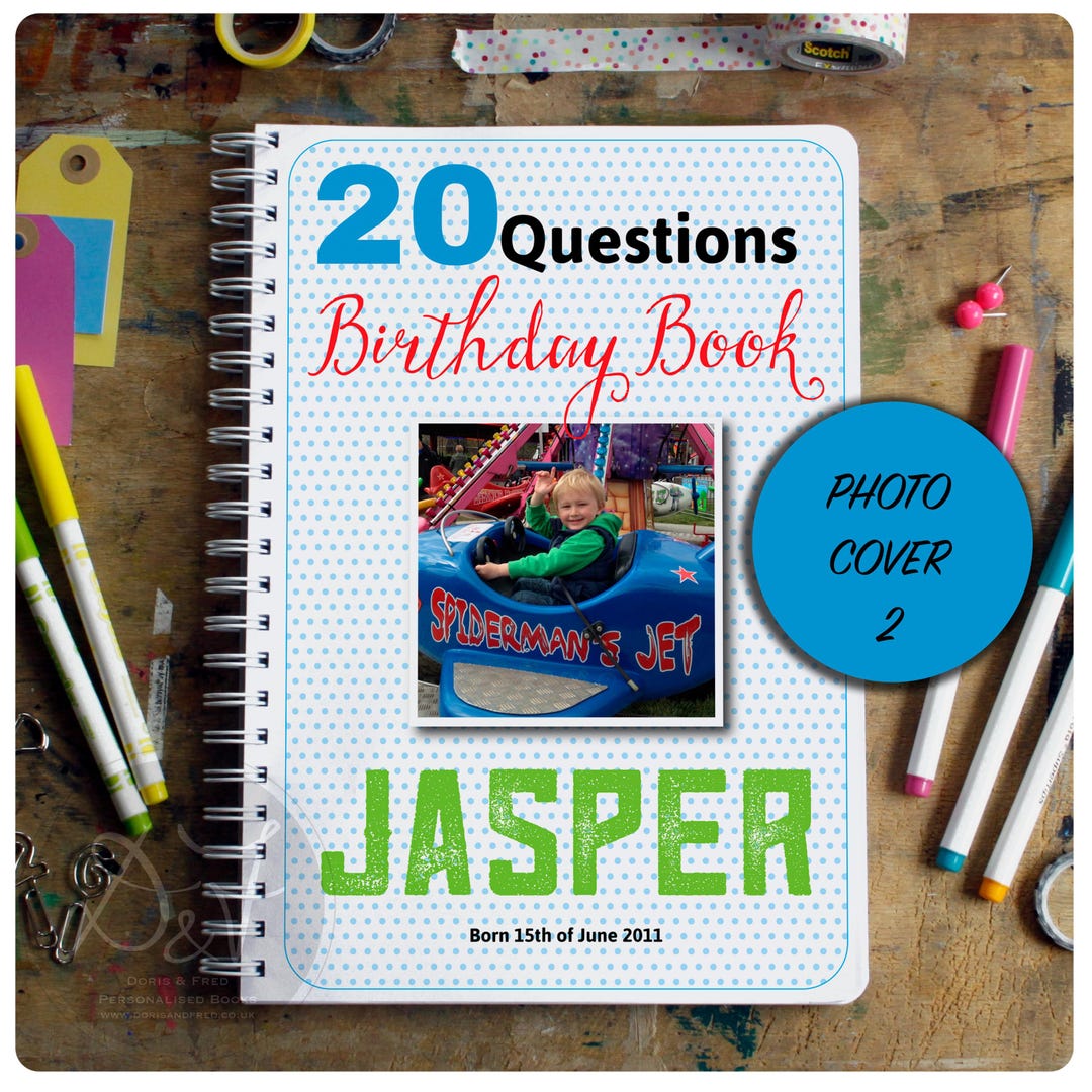20 Questions, Interview, Birthday Book - Etsy