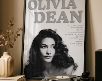 Póster del álbum "The Art of Loving" de Olivia Dean / Arte mural minimalista musical (Descarga digital)