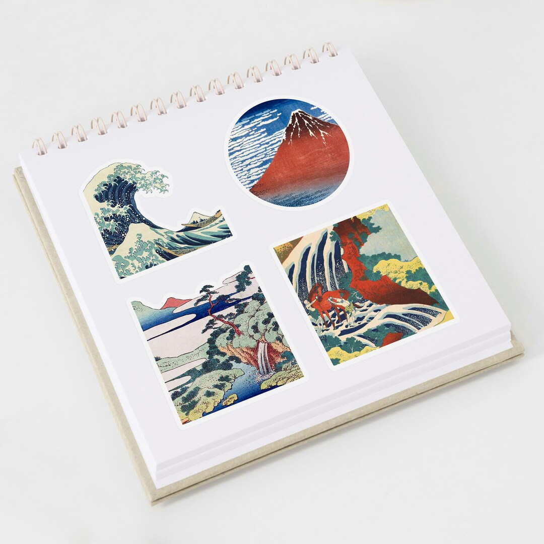 Japanese Art Sticker, Asian Themed Vinyl Decal Stickers for Students ...