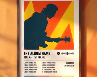 Custom Album Poster | Choose Any Album | Personalised Music Gift | Tracklist Print