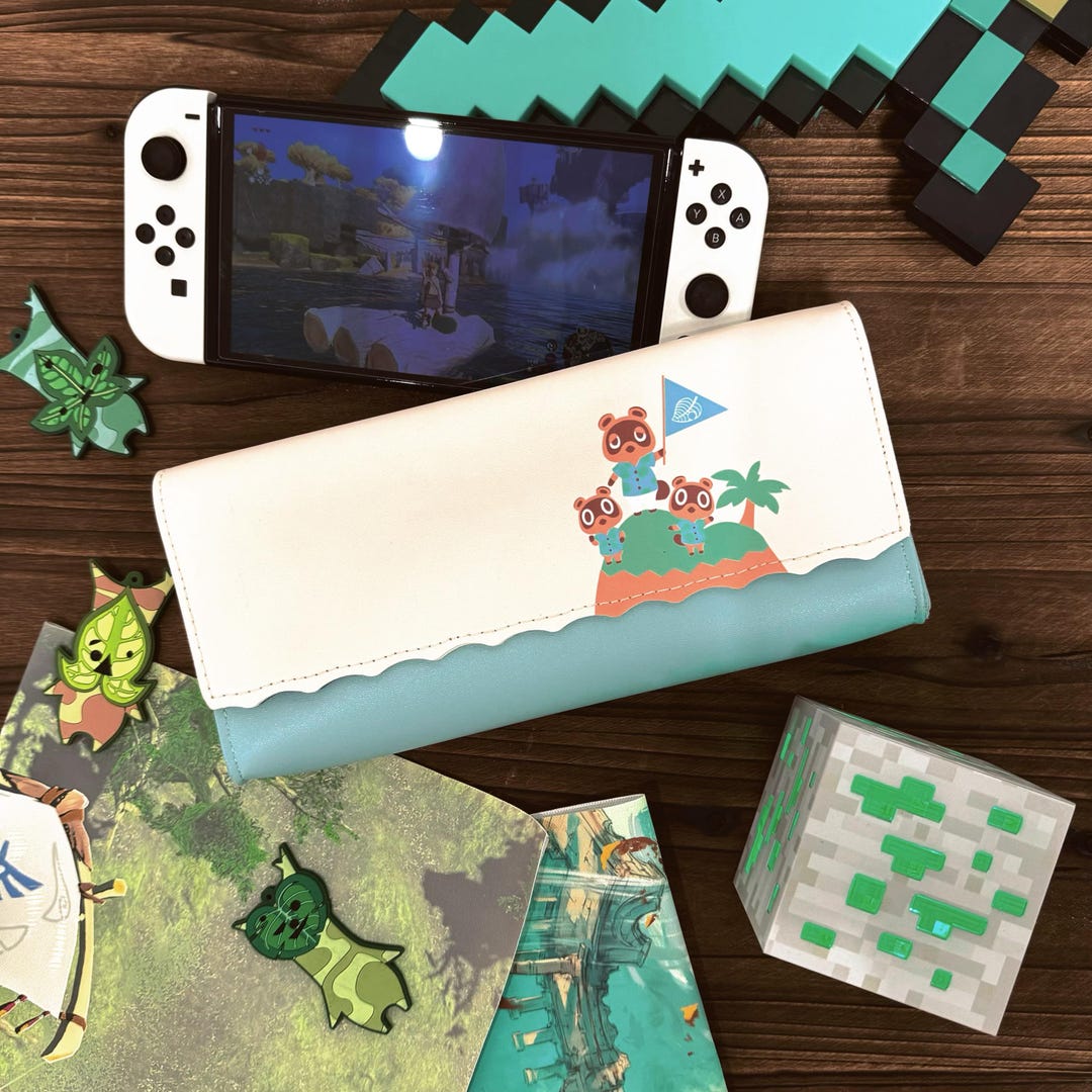 Leather Carrying Case for Nintendo Switch OLED With Game Card ...