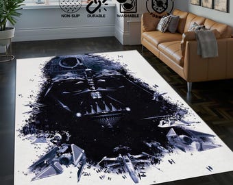 Star Wars Rug, Starwars Decor Rug,Darth Vader Rug, Movie Rug, Fantastic Rug,Kids Room Decor,Personalized Rug, Living Room Rug, Customize Rug