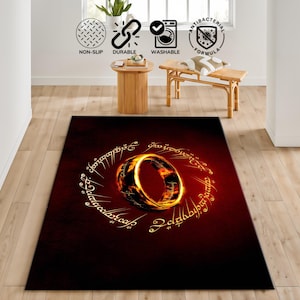 Lord Of Rings Carpet,Kids Room Decor Colorful Modern Rug Lord Of Fan Rug,Modern Rug,Personalized gift rug,Movie Lord Rug,Home Decoration Rug