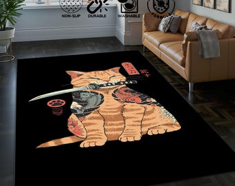 Tappeto in stile cinese, tappeto giapponese, tappeto personalizzato, tappeto popolare, tappeto a tema giapponese, arredamento moderno per la casa, tappeto per soggiorno, regalo personalizzato