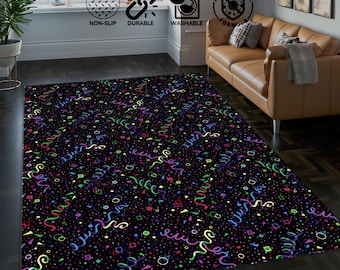 Arcade Rug: Modern Game Room Carpet With 80s Design - Etsy Canada