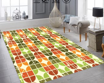 Personalized gift , Popular rug, Custom rug, Bohemian Style Area Rug for Living Room Decor ,Modern home decor, Geometric rug, Bedroom rug