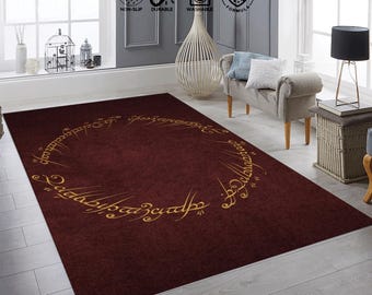 Magic Rug,  Custom Rug, Lord Of Fan Rug, Modern Rug, Colorful Rug, Fellowship of the ring rug Middle Earth Rug, Gift For Birthday, Area rug