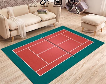 Tennisbanasmatta, Sportmatta, Tennismatta, Tennisklup Golvmatta, Tennismatta, Barnrumsmatta, Coola mattor, Halkfri matta, Game Room Area matta