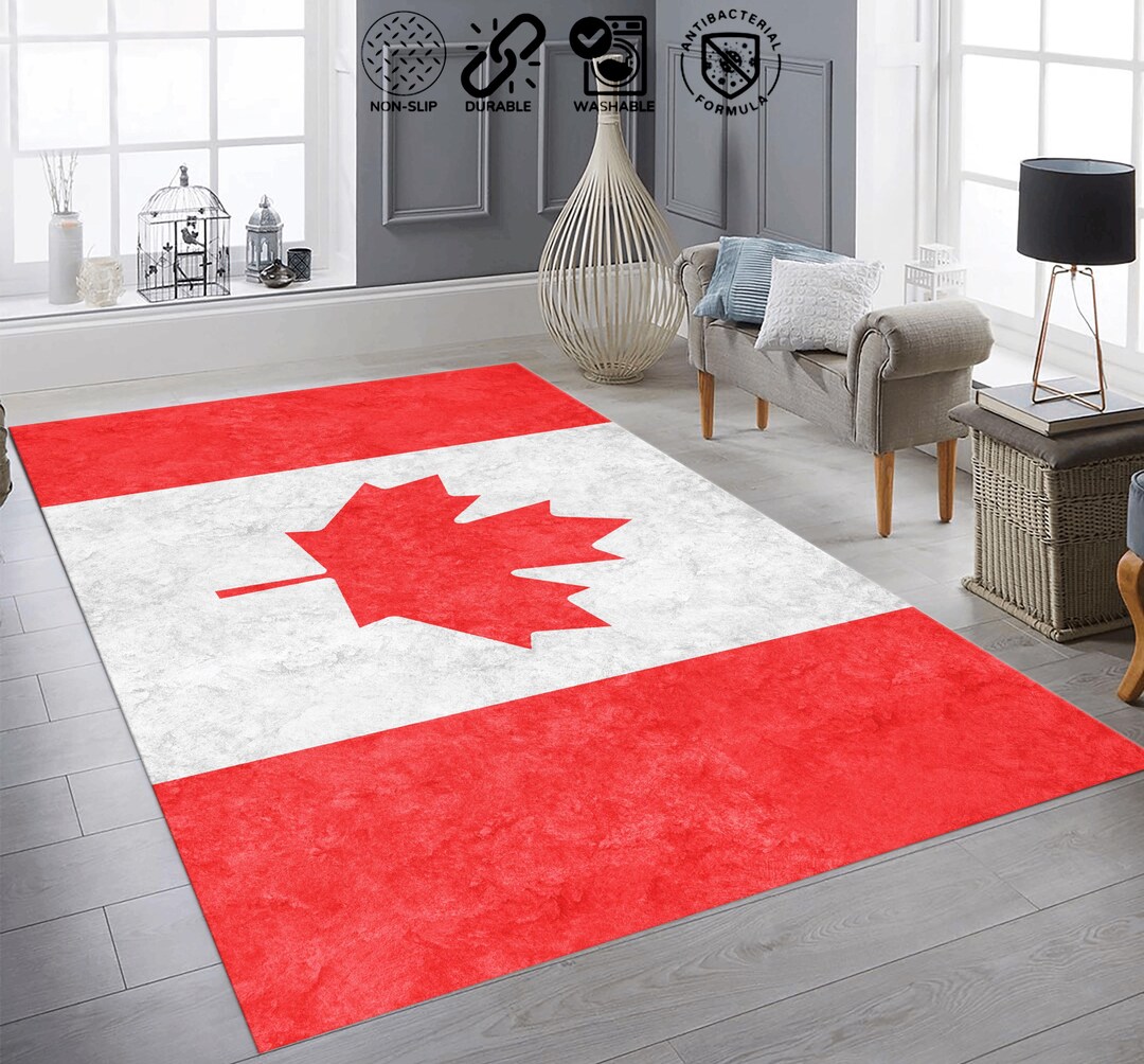 Flag of Canada, Canada Rug, Canada Flag Rug, Gift for Birthday, Popular ...