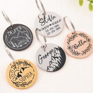 Stainless Steel Dog Tag, Pet Dog Tag, Dog ID Tag, Personalized Pet Dog Tag, Puppy Tag, Dog ID Tag, Dog Tag for Dogs