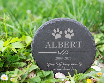 Custom Pet Memorial Stone: Engraved Garden Tribute