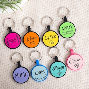 Silicone Dog Tags, Personalized Dog ID Tags, Silicone Dog Tag, Silent Dog Tag, Dog Tags for Dogs, Engraved Silicone Dog Tag, Soundless Tag