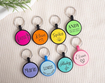 Silicone Dog Tags, Personalized Dog ID Tags, Silicone Dog Tag, Silent Dog Tag, Dog Tags for Dogs, Engraved Silicone Dog Tag, Soundless Tag