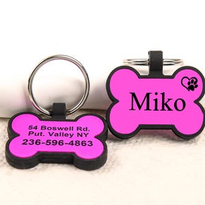 Silicone Dog Tag, Silent Dog Tag, Custom Dog Tag, Soundless Dog Tag, Quiet Dog Tag, Pet ID Tag, Personalized Dog Tag, Waterproof Dog