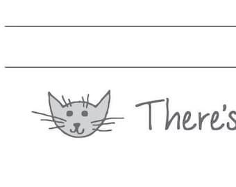 Bottom CAT Paw Quote 6mm lined full page Supernote Nomad A6X2 Template.