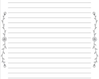 SIDE VINES 6mm lined full page with HEADER Supernote Nomad A6X2 Template.