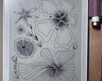 Floral Screensaver Supernote Nomad A6X2 Edition2