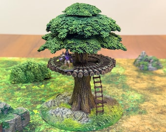 Complemento de fortaleza en el árbol para juegos de mesa: colección de árboles modulares de Fat Dragon Games