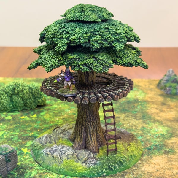 Complemento Tree Fort para jogos de tabuleiro — Coleção de árvores modulares da Fat Dragon Games