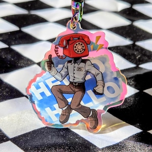 FNAF: Phone Guy, dwustronny brelok akrylowy o różnych wzorach