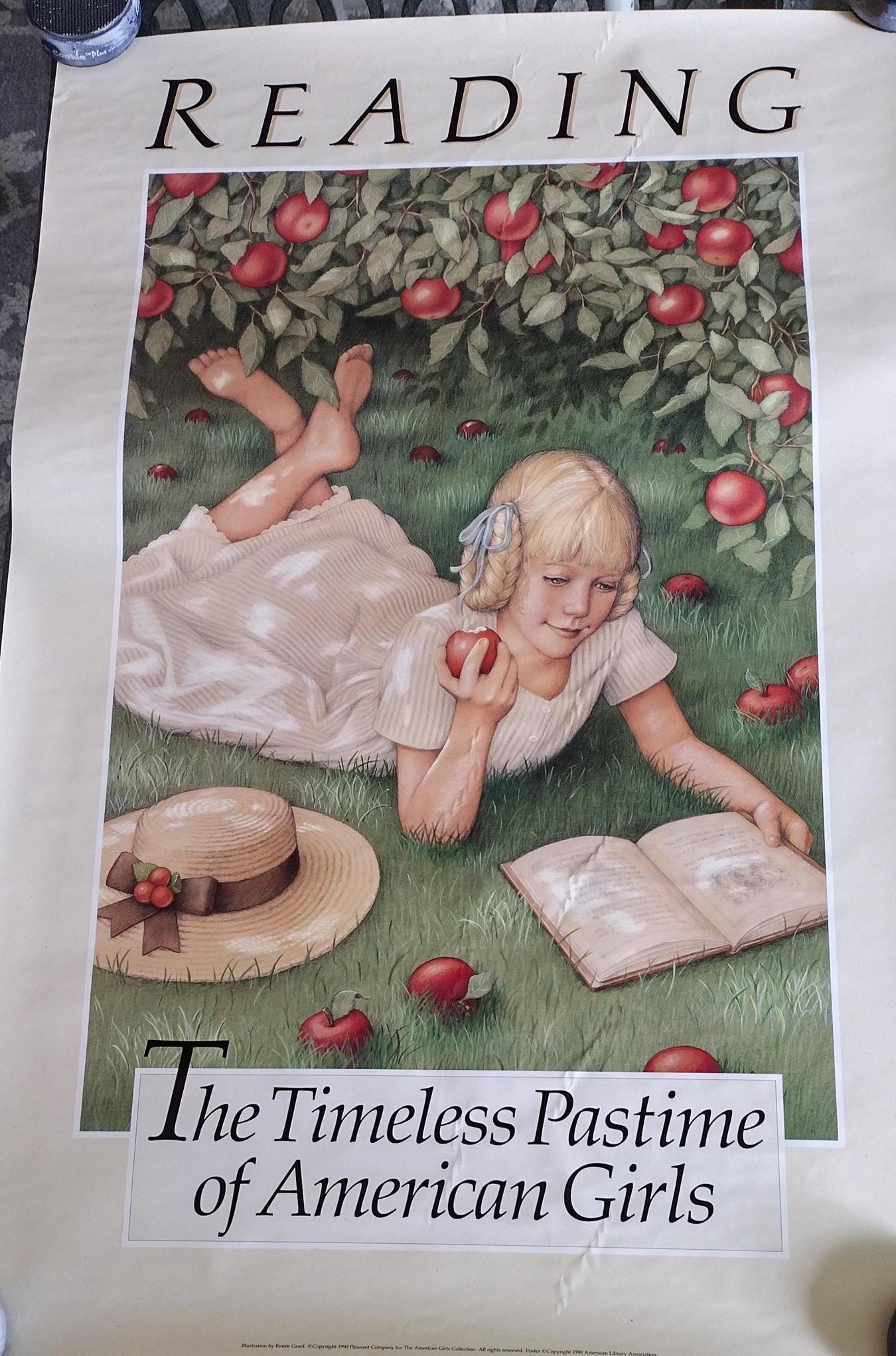 Vintage American Girl Poster. 