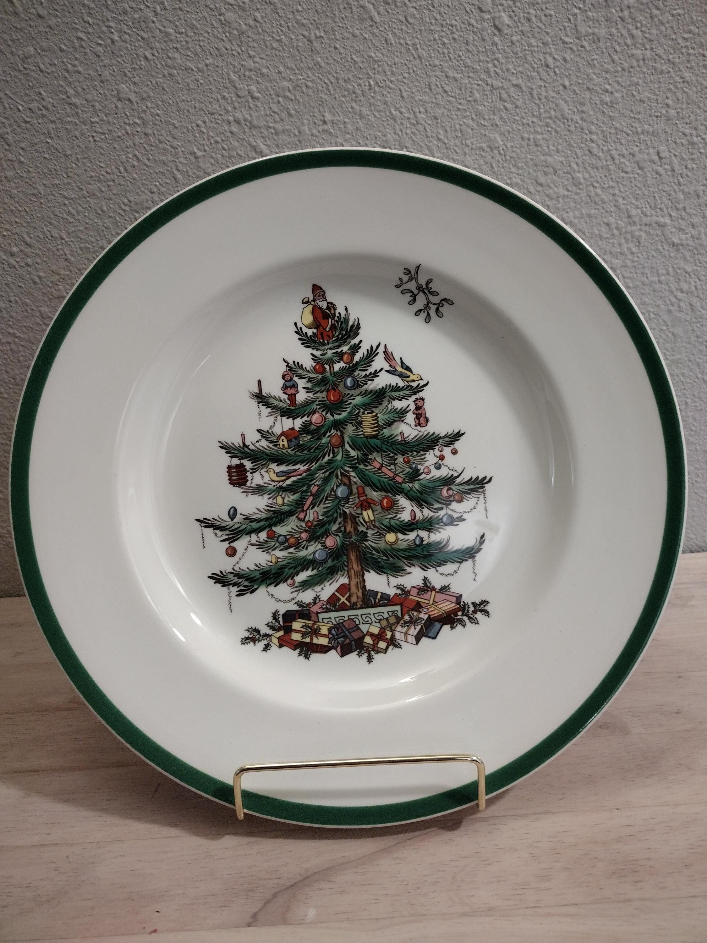 英国製spodeクリスマスプレート大皿 2枚 キッチン・食器