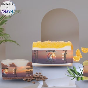 Soap label, Skincare Labels ,Cosmetic Labels, Product Labels, Body Product Labels ,Editable Template, Canva template, Packaging, DYI label