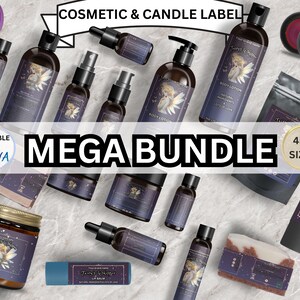 Cosmetic label template, Editable label, Editable template, Canva template, Skincare label, Product label, Unique label, DIY product label