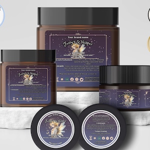 Bearbeitbares Kosmetiketikett, Etikettenvorlage, Glasetikett, Canva-Vorlage, Hautpflege-Schönheitsetikett, DYI-Verpackung, Kosmetik-Branding, Einzigartiges Etikett