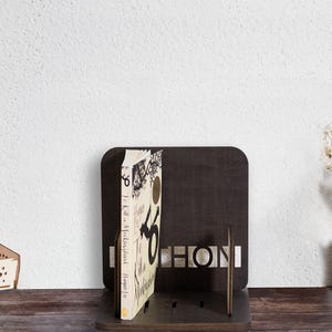 Book Holder Stand For Readers, Book Lover Gift, Book Valet Tray, Book Organizer, Personalized Name Bookshelf, Gift for Graduates