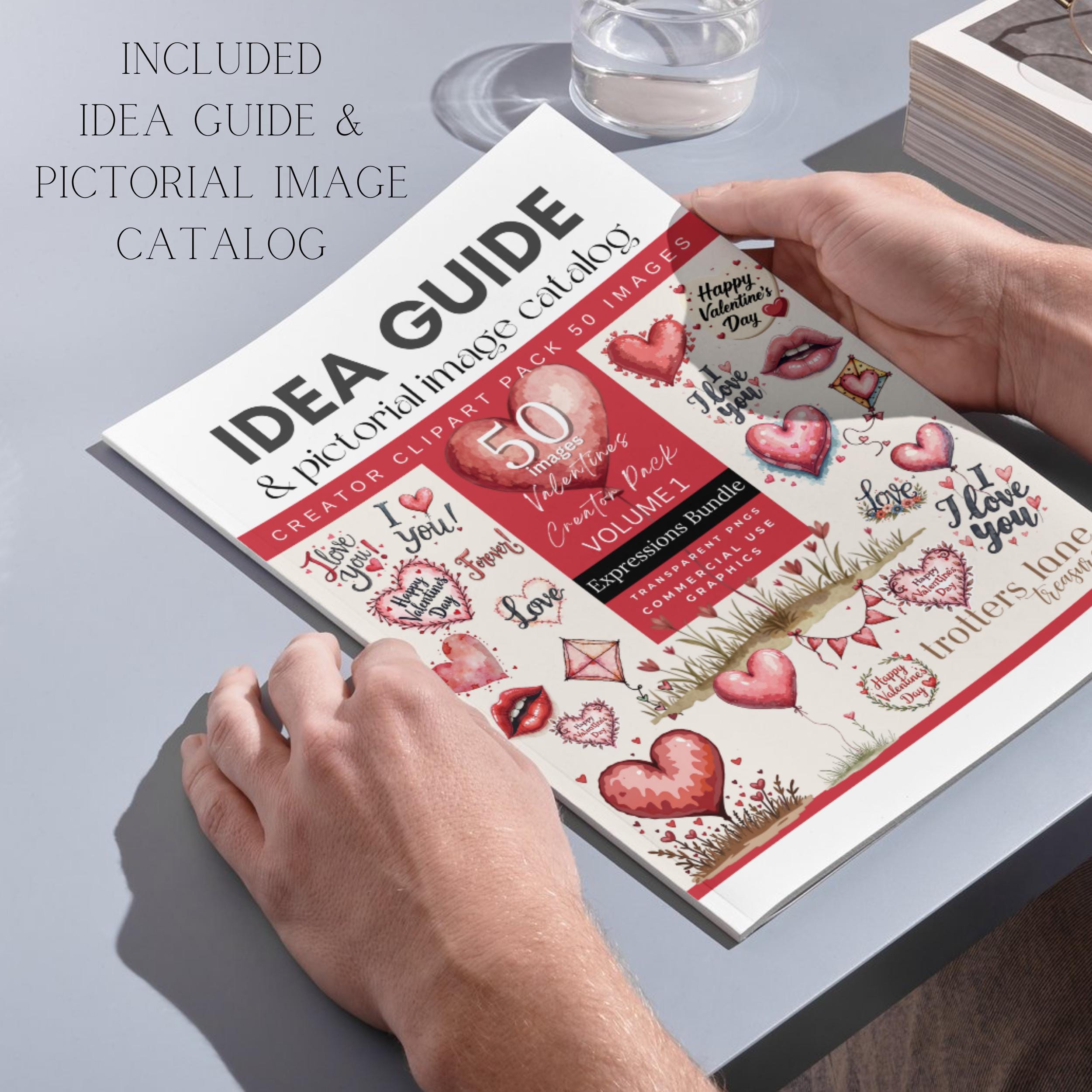 Valentines Clipart Bundle | Watercolor Love PNG | Heart Wreath ...
