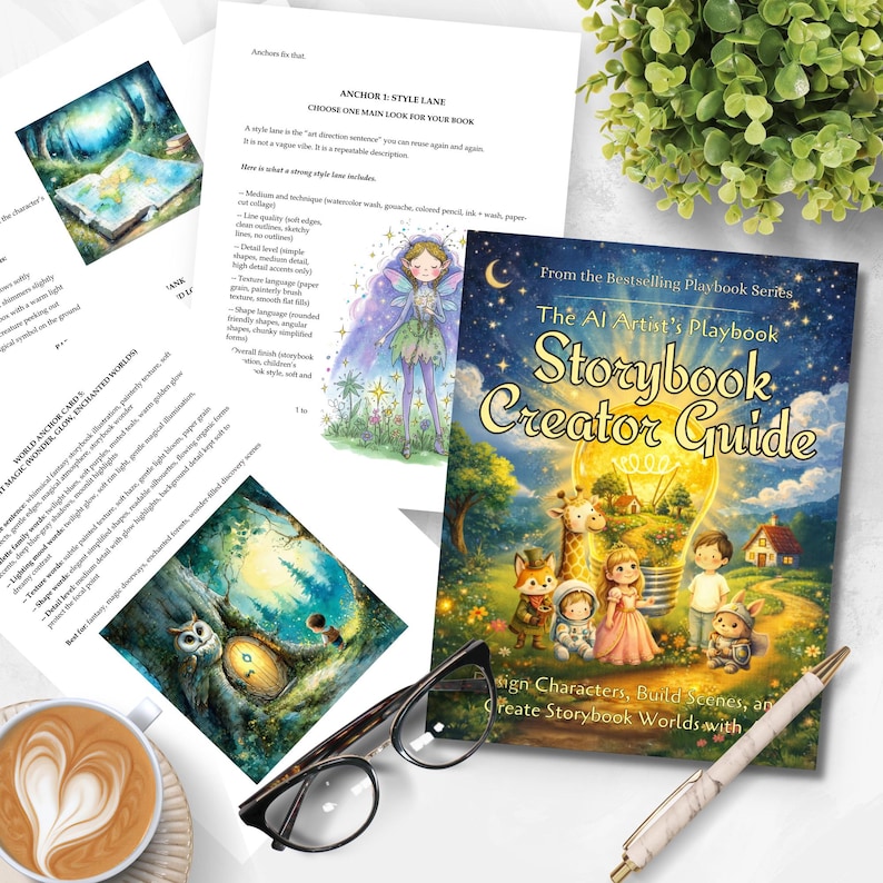 Manual del artista con IA: Guía para crear cuentos infantiles / Ilustración, diseño de personajes, creación de escenarios y maquetación de libros ilustrados imagen 1