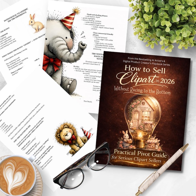 Hur man säljer clipart år 2026 | Etsy säljguide för digitala produkter | Clipart-prissättning och paketstrategi bild 2