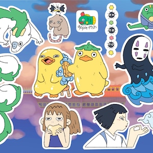 Chihiros Reise ins Zauberland Sticker Blatt