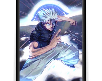 Gojo Satoru | Infinite Void Poster, Anime print, Jujutsu Kaisen, Artwork, Wall art