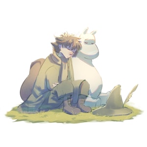 Moomin & Snufkin | Moomins Poster, High Quality Printed Artwork