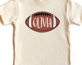 Personalized Kids Football Shirt: Custom Toddler Gameday Tee